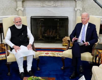 PM Narendra Modi meets US President Joe Biden in Washington