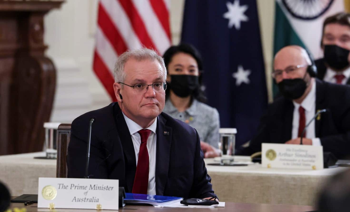 Prime Minister of Australia Scott Morrison at QUAD Summit