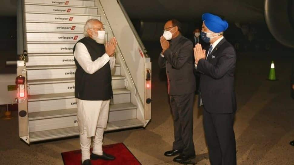 PM Narendra Modi arrives in New York to address 76th UNGA session