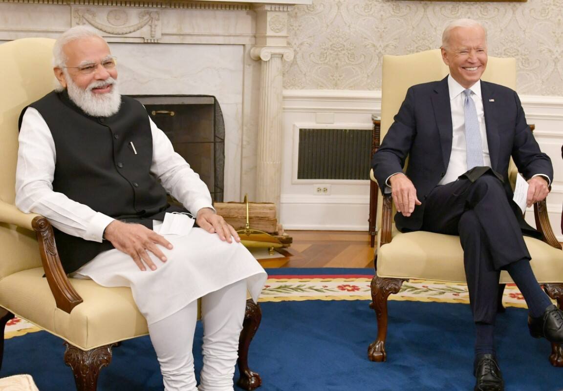 Prime Minister Narendra Modi with US President Joe Biden 