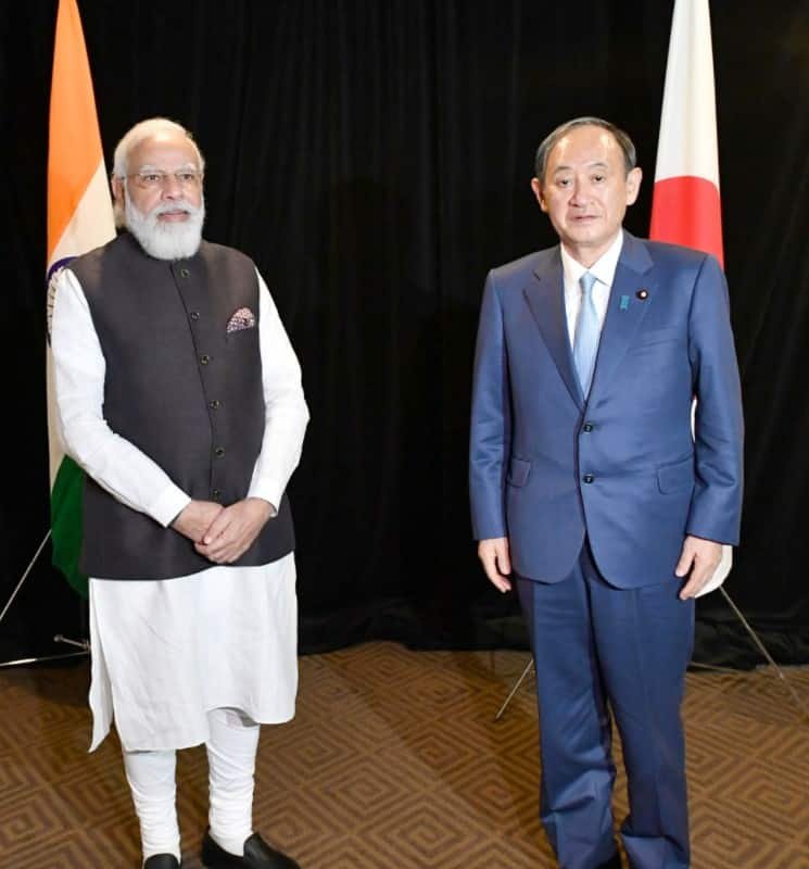 PM Modi with Japanese PM Yoshihide Suga