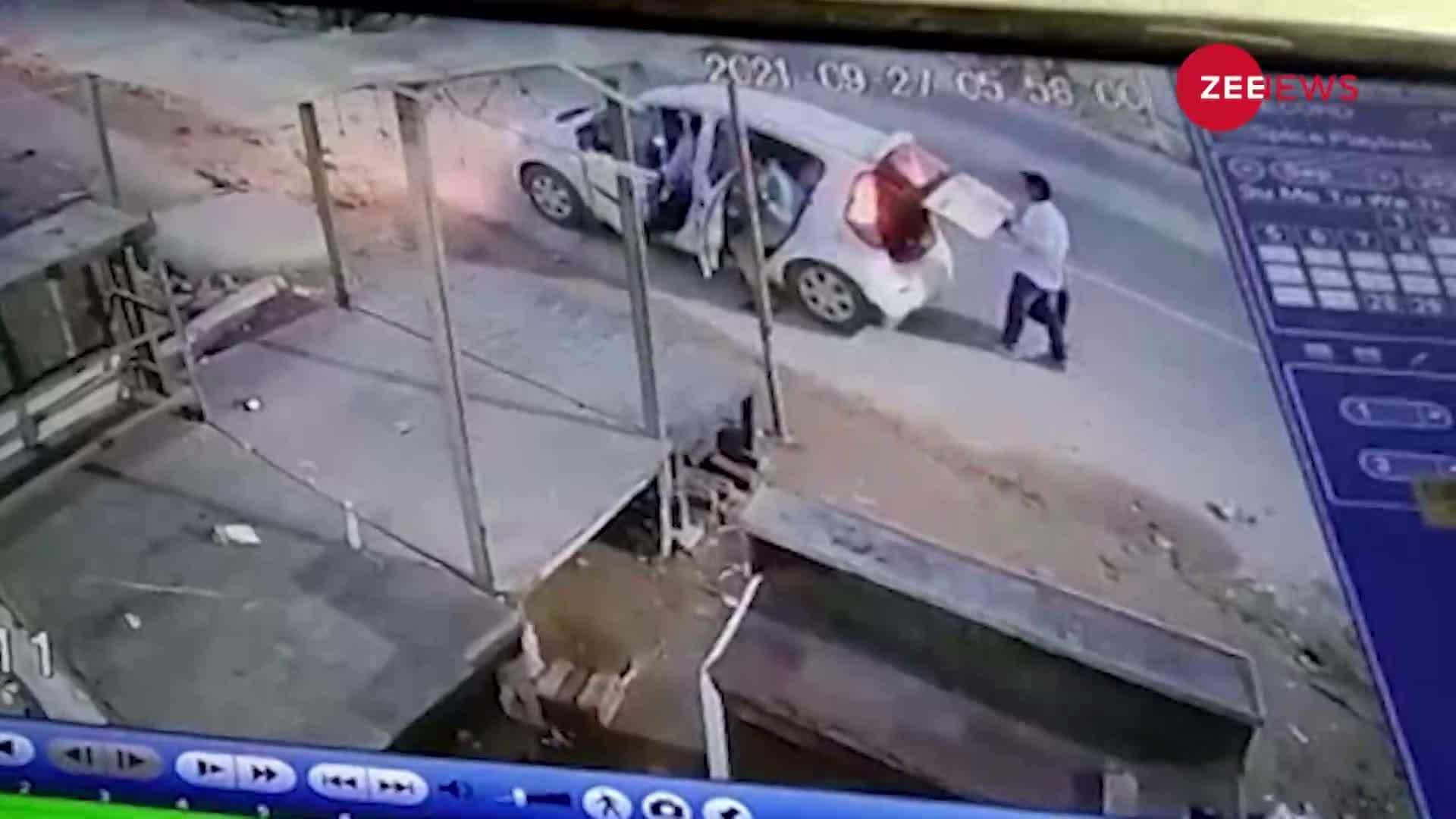 Viral Video: CCTV footage of a painful road accident from Haryana's