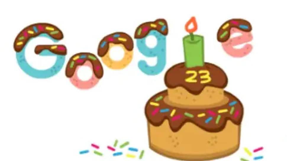 Google turns 23, celebrates birthday with homepage cake doodle
