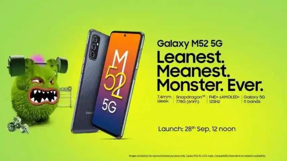 Samsung Galaxy M52 5G to launch in India today: Check price, features and more