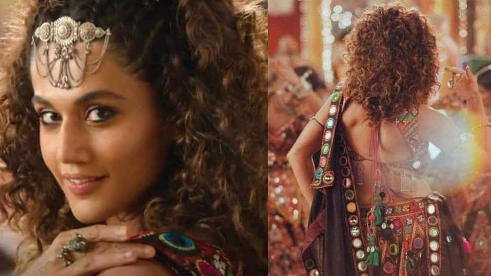 Taapsee Pannu does Garba wearing a backless choli, sneakers in Ghani Cool Chori song from Rashmi Rocket - Watch