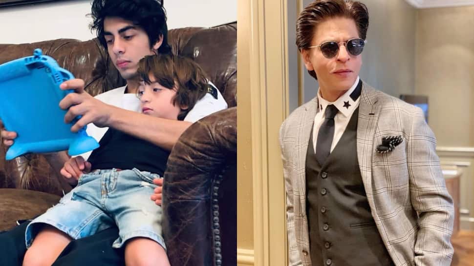 Shah Rukh Khan reacts to sons Aryan Khan and AbRam’s adorable photo