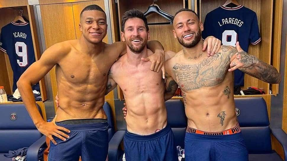 Lionel Messi, Neymar, Kylian Mbappe&#039;s shirtless picture after PSG&#039;s win over Manchester City goes viral