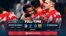 La Liga: Suarez helps Atletico Madrid beat Barcelona 2-0 to put Koeman on edge