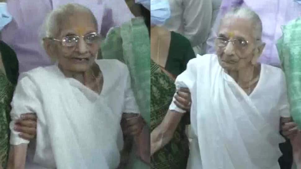 Gandhinagar Civic polls: PM Narendra Modi's mother Heeraben casts her vote