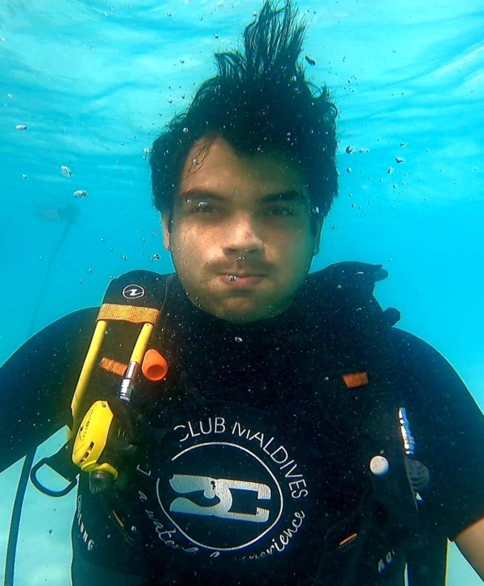 Neeraj Chopra scuba diving