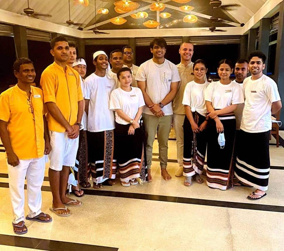 Neeraj Chopra Maldives Hotel