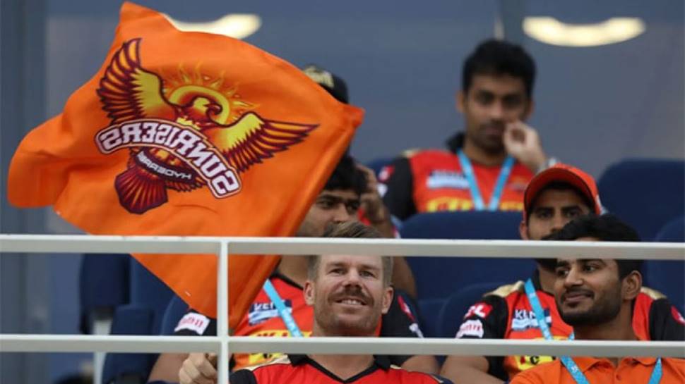 IPL 2021: Out of favour SRH batter David Warner cheers, waves flag from stands in Dubai - WATCH