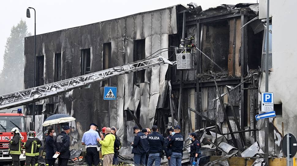 Small plane crashes into building in Italy, 8 reported dead