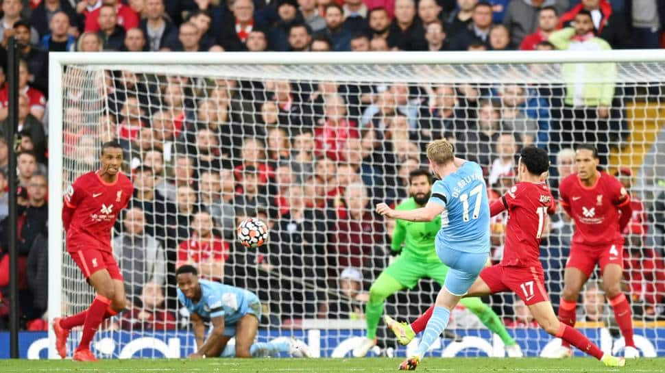 Premier League: Manchester City fight back twice in thrilling 2-2 draw at Liverpool