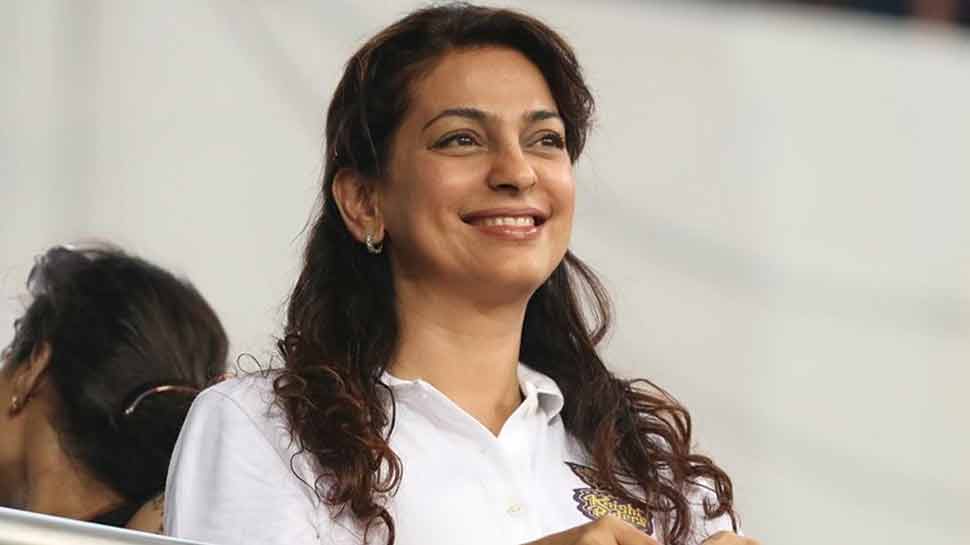 Bollywood star Juhi Chawla is one of the co-owners of two-time IPL champions Kolkata Knight Riders along with Shah Rukh Khan. (Source: Twitter)