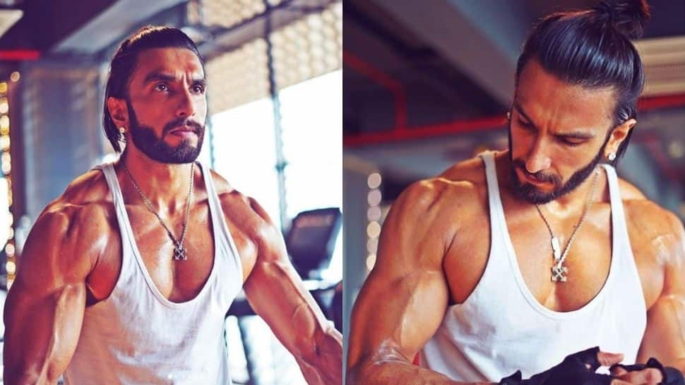 Ranveer Singh flexes his muscles at gym with his diamonds on – See pics!