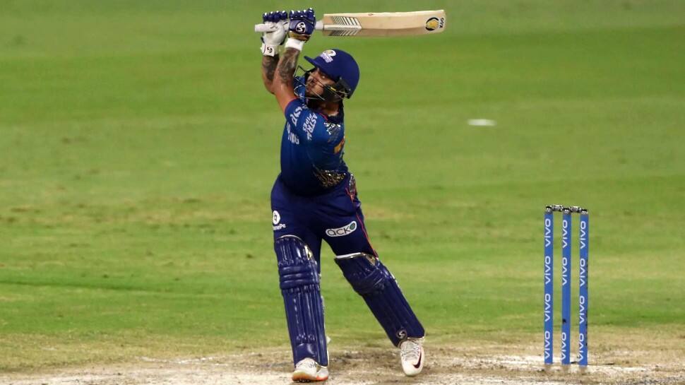Mumbai Indians wicketkeeper Ishan Kishan hammered 99 off only 58 balls against Virat Kohli's Royal Challengers Bangalore in an IPL 2020 match. (Photo: ANI)