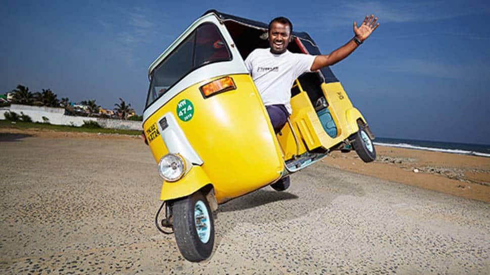 Certified Rajini fan! Man rides autorickshaw on two wheels, sets world record - video goes viral