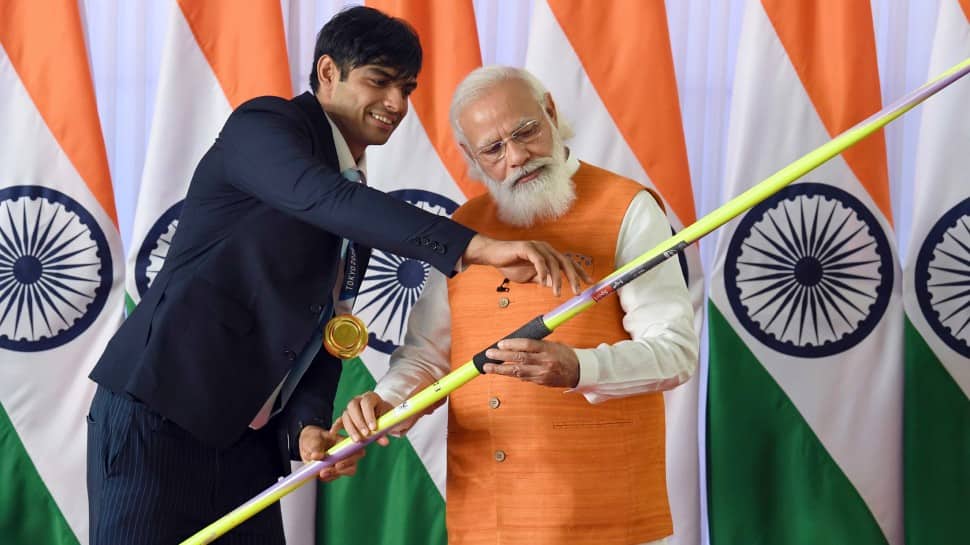 Neeraj Chopra’s javelin gets Rs 1.5 crore bid in e-auction of PM Narendra Modi’s mementos