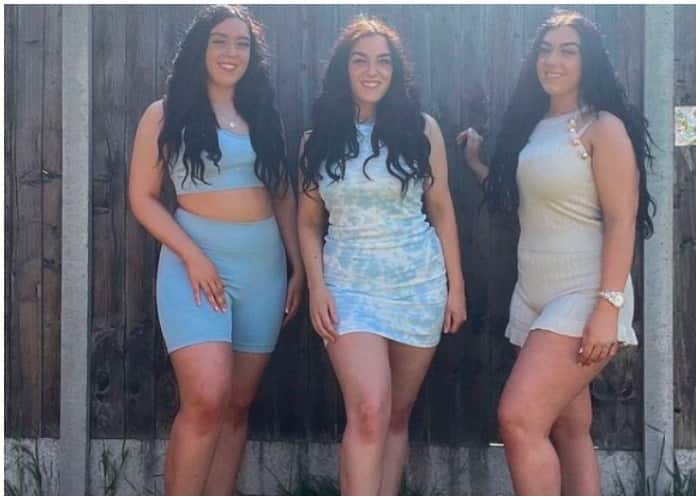 The three sisters are only 18 and are quite popular on TikTok