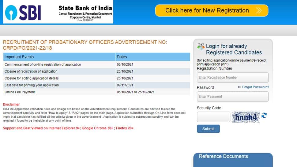 SBI PO Recruitment 2021: Bumper vacancies announced for Probationary Officer posts, apply at sbi.co.in