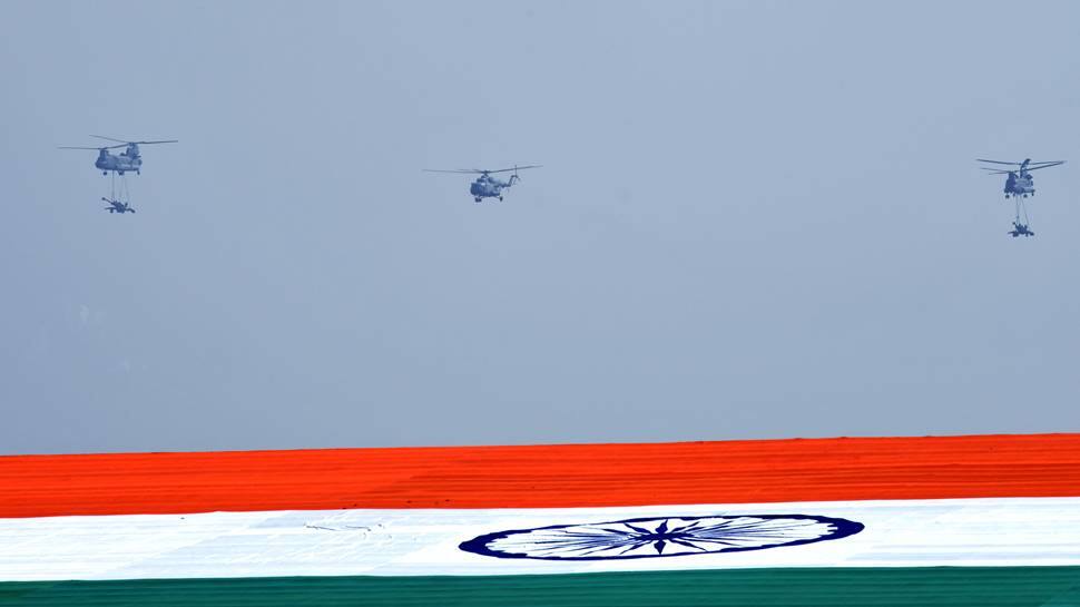 Chinook helicopters at 89th IAF Day