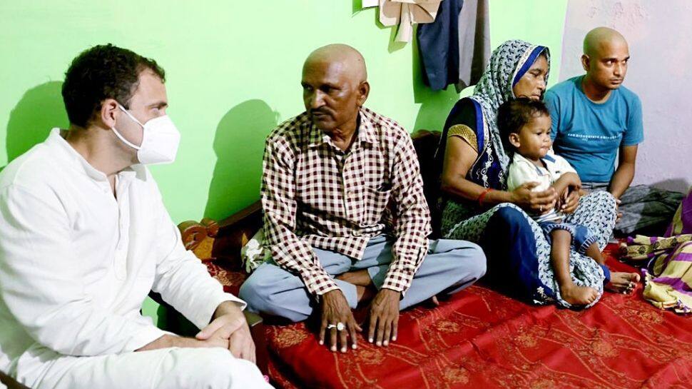 Rahul Gandhi meets victims' families