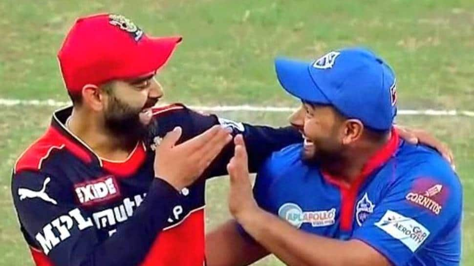 Ipl 2021 Rishabh Pant Amuses Virat Kohli With Fake Crying During Rcb Vs Dc Watch Cricket 