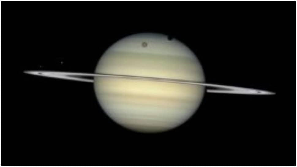 Moon parade at Saturn; NASA shares astonishing visuals by Hubble-- Watch