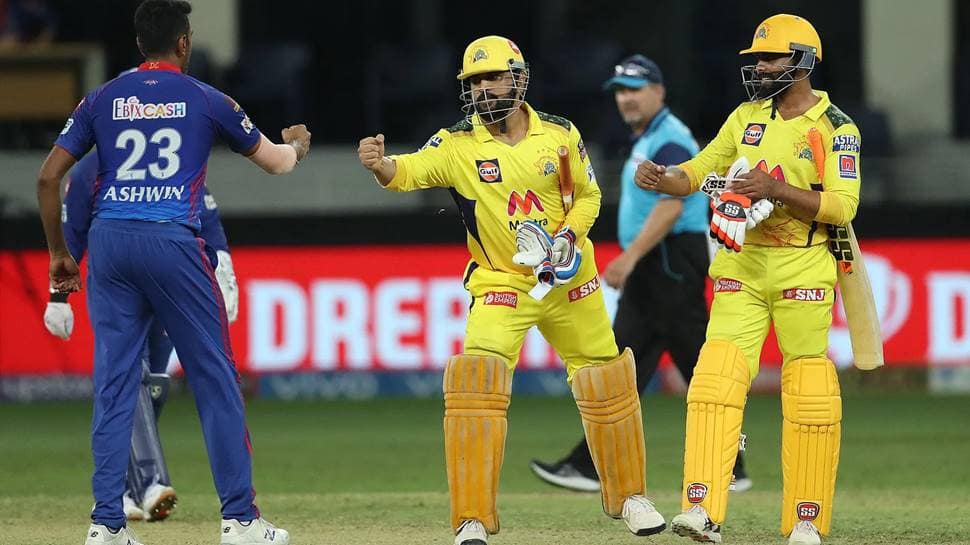 MS Dhoni's Chennai Super Kings attain IPL 2021 finals, beat Delhi Capitals by 4 wickets thumbnail