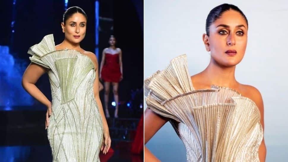 Kareena Kapoor is a vision in white, says &#039;it&#039;s amazing to walk the ramp after two babies&#039; at Lakme Fashion Week