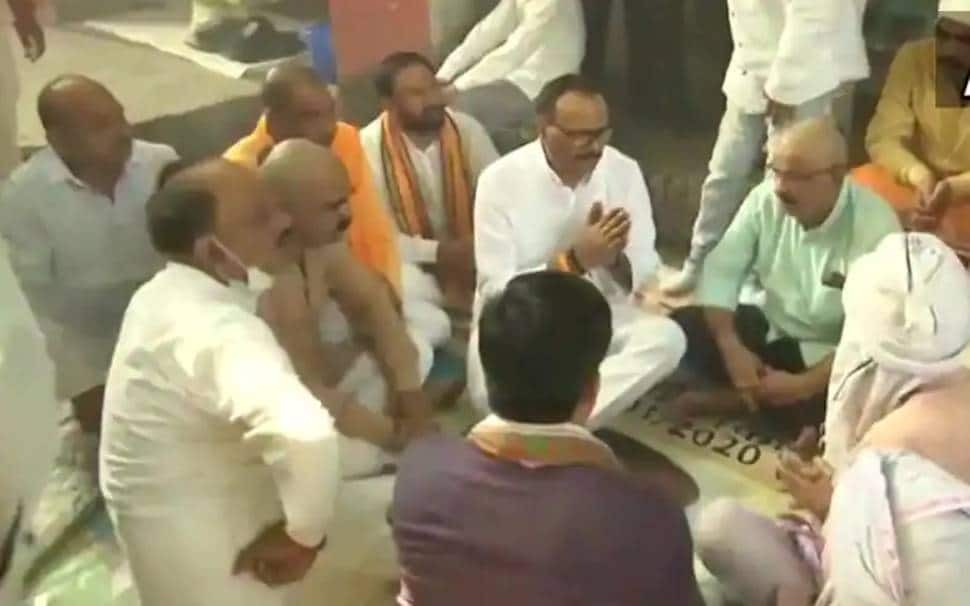 UP Law Minister Brajesh Pathak  meets kin of BJP worker, driver killed in Lakhimpur Kheri violence