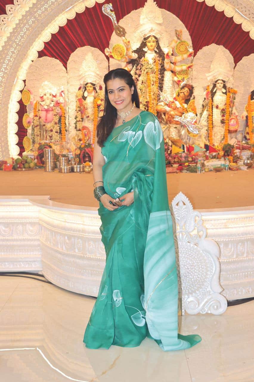 Kajol at Maha Navami 2021 celebrations