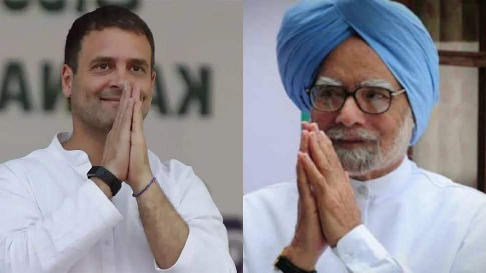 Congress leader Rahul Gandhi visits former PM Manmohan Singh at AIIMS