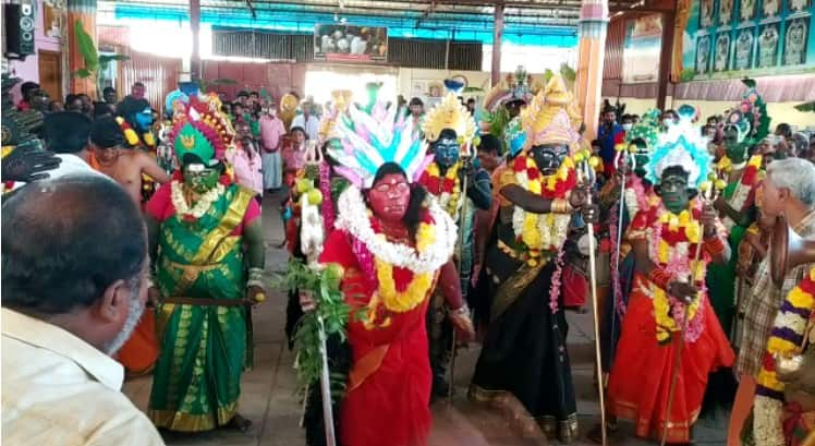 Artists in Coimbatore perform traditional dance