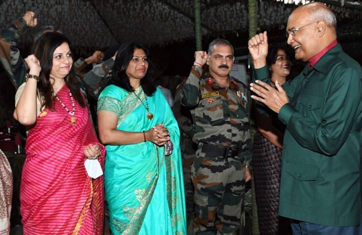 President Ram Nath Kovind extends Dussehra greetings to jawans