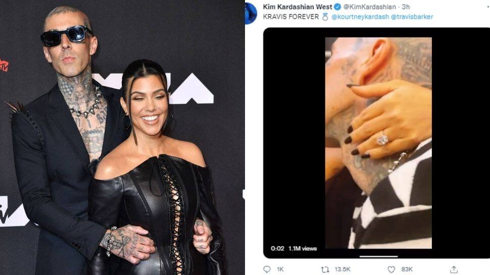 It&#039;s official! Kourtney Kardashian, Travis Barker seal their relationship with engagement