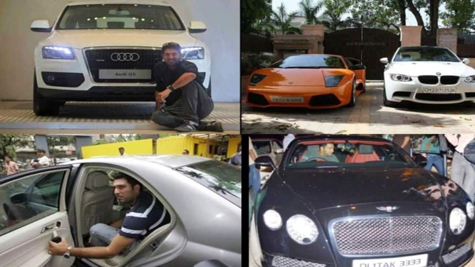 Former India cricketer Yuvraj Singh has BMW X6M, BMW M3 Convertible, BMW M5 E60, Audi Q5, Bentley Flying Spur and Lamborghini Murciélago in his vast collection. (Source: Twitter)