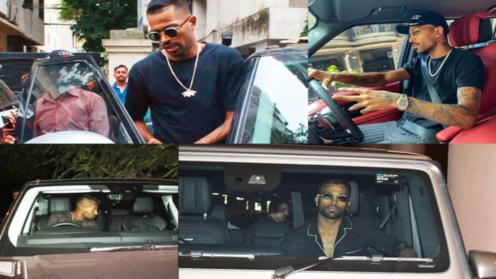 India and Mumbai Indians all-rounder Hardik Pandya owns a Land Rover Range Rover, Mercedes AMG G63 and Lamborghini Huracán Evo worth Rs 3.63 crore. (Source: Twitter) 