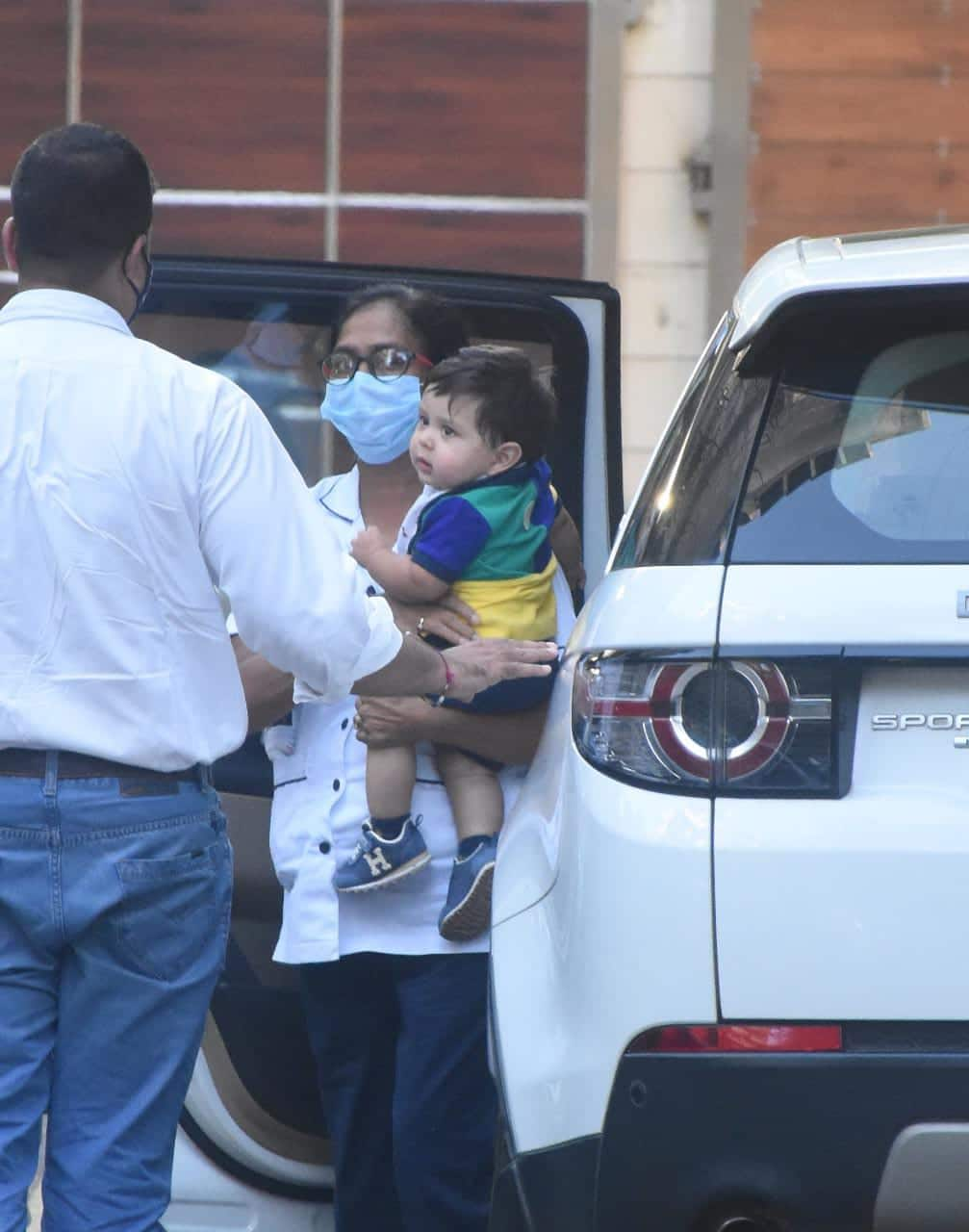 Jeh Ali Khan at Amrita Arora's house