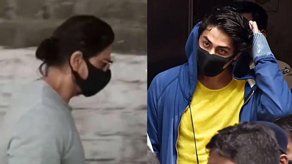 Shah Rukh Khan rushes to Arthur Road Jail to meet son Aryan Khan ahead of bail hearing - Watch video