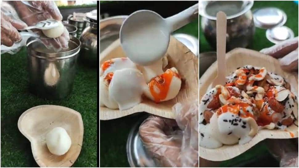 Viral video: Man makes rasgulla chaat with tamarind chutney &amp; yogurt, netizens say &#039;green chutney kahan hai&#039;