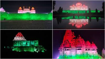 100 monuments lighted up as India administers over 100 crore COVID vaccine