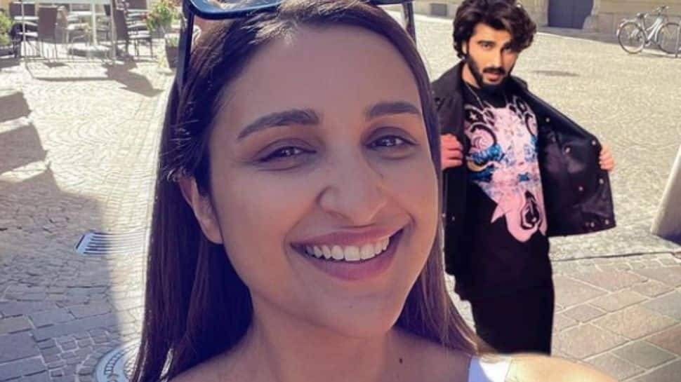 On Parineeti Chopra's birthday, Arjun Kapoor photoshops himself in her travel pics!