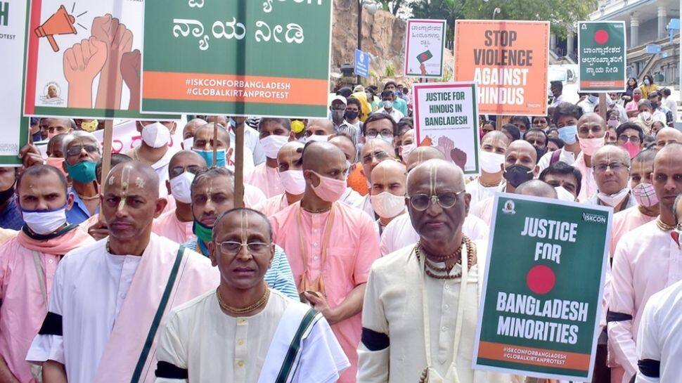 ISKCON Bangalore organises Kirtan march