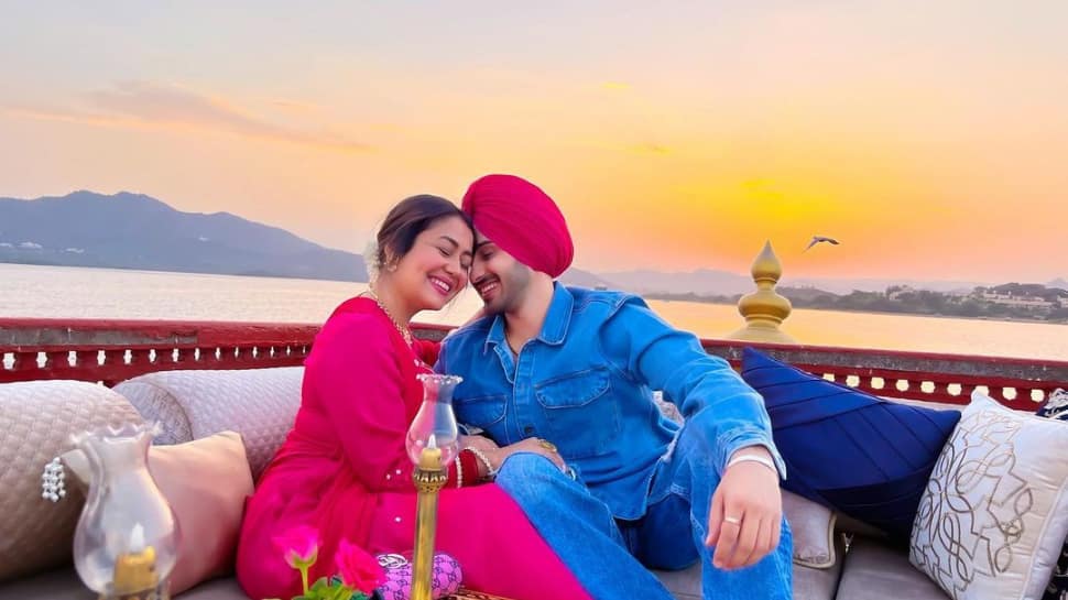 Neha Kakkar and Rohanpreet Singh's photos from first wedding anniversary are surreal - Check them out
