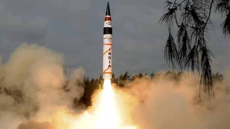 India&#039;s Agni -V missile, nuclear-capable with striking range of 5,000 Km, successfully test fired
