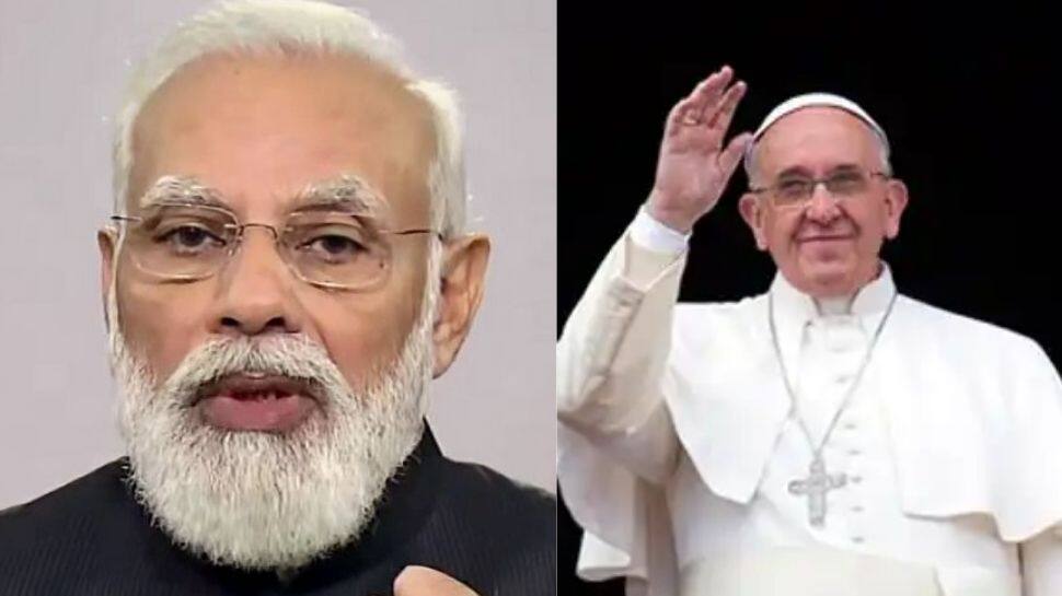 Prime Minister Narendra Modi meets Pope Francis in Vatican City | India News | Zee News