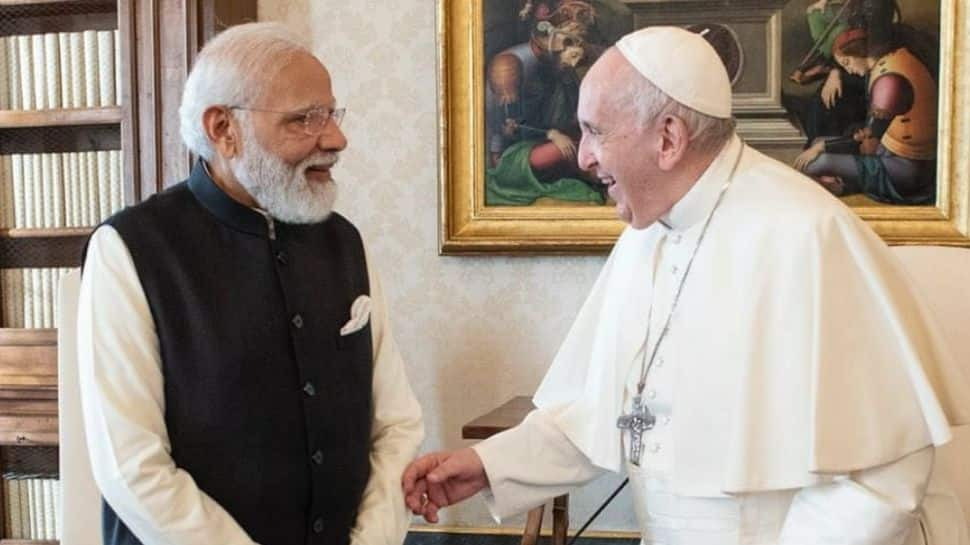 PM Narendra Modi meets Pope Francis at Vatican City, discusses poverty alleviation, climate crisis