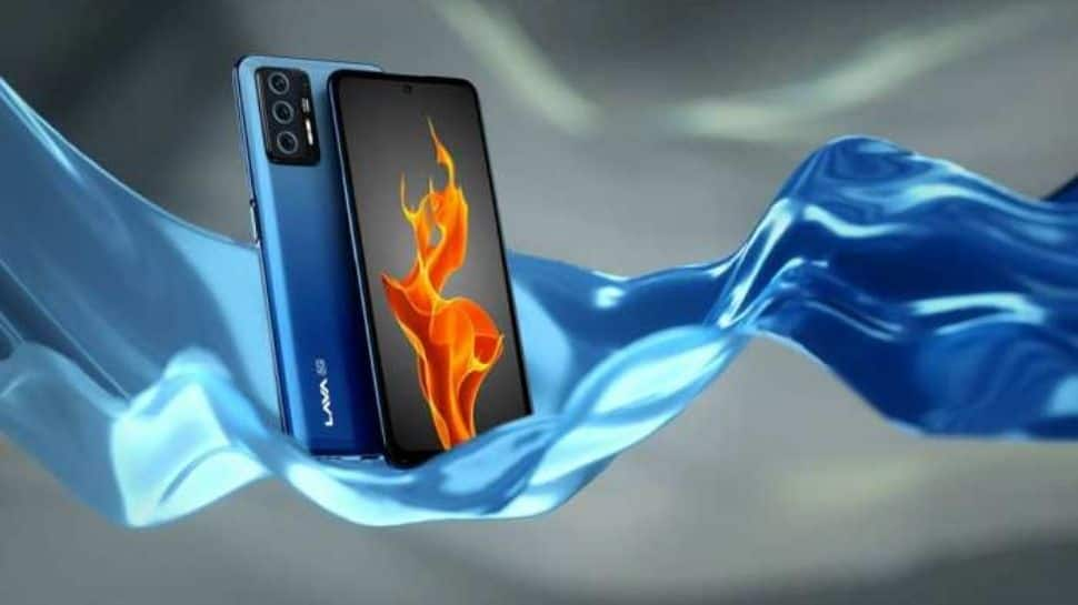 lava agni 5g fiery blue